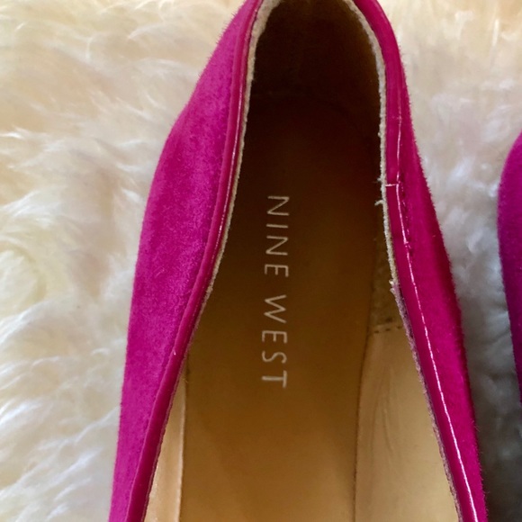 Nine West Fuchsia Loafer Flats - Picture 3 of 5
